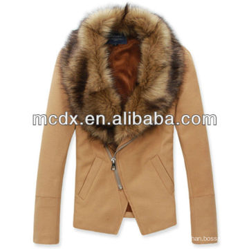 Chaqueta de hombre peludo de piel de 2015 real